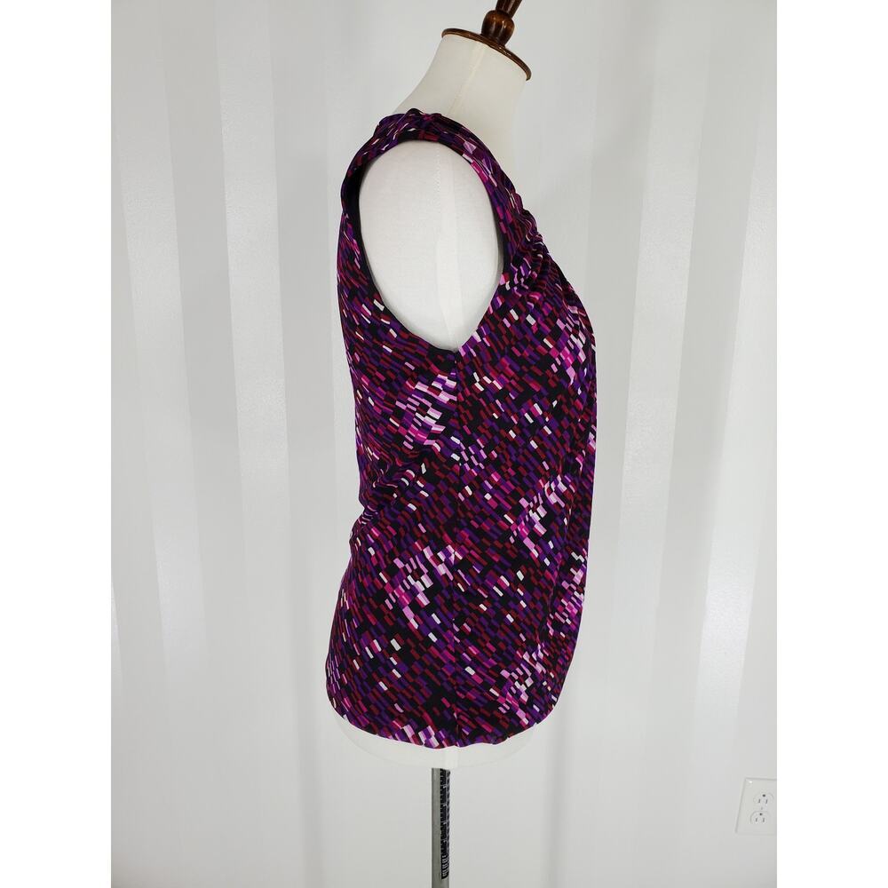 Unlisted by Kenneth Cole Artistic Purple and Pink Fitted Tank - Picture 2 of 8
